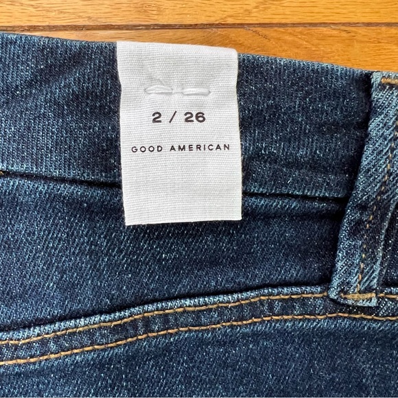 NWT Good American Good Waist Chewed Pocket Jeans 2/26 - Picture 7 of 12
